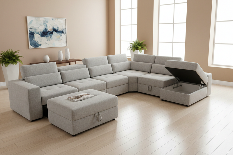Sofás modulares y multifuncionales